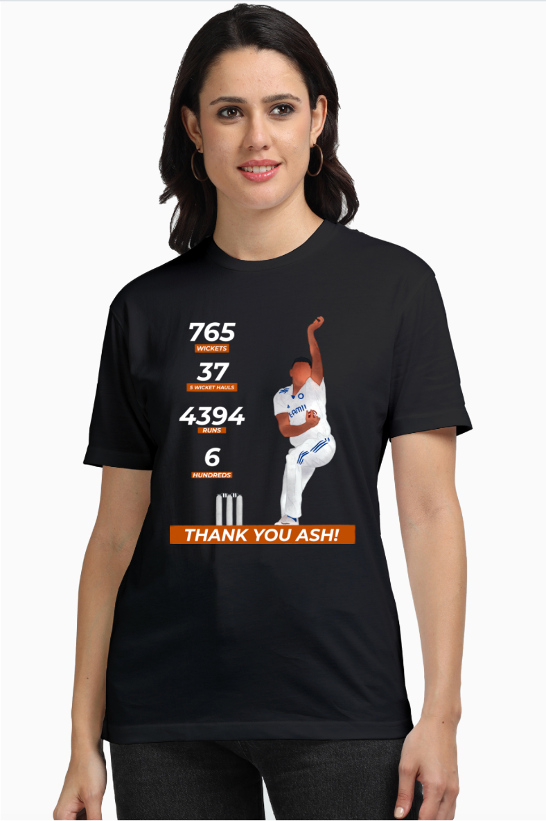 R Ashwin - Thank you Ash - Unisex Supima T