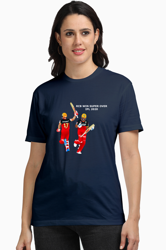 RCB Win Super Over vs MI - Unisex Supima T