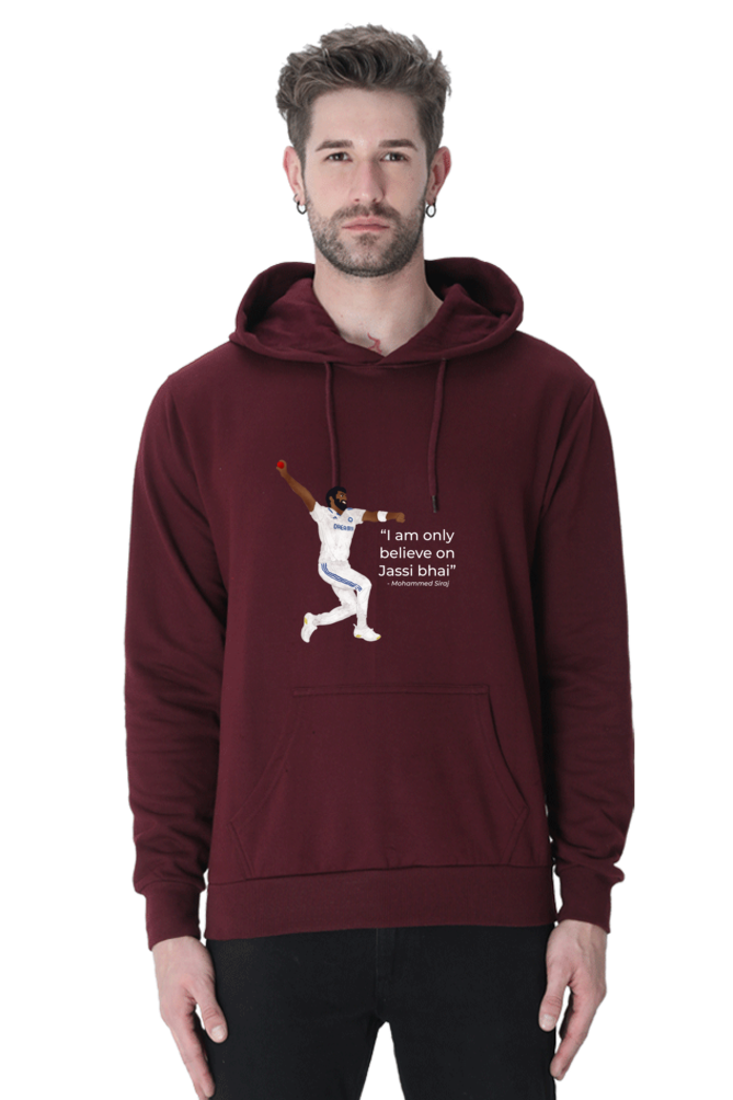 Bumrah - I only believe on Jassi bhai - Test - Unisex Hoodie