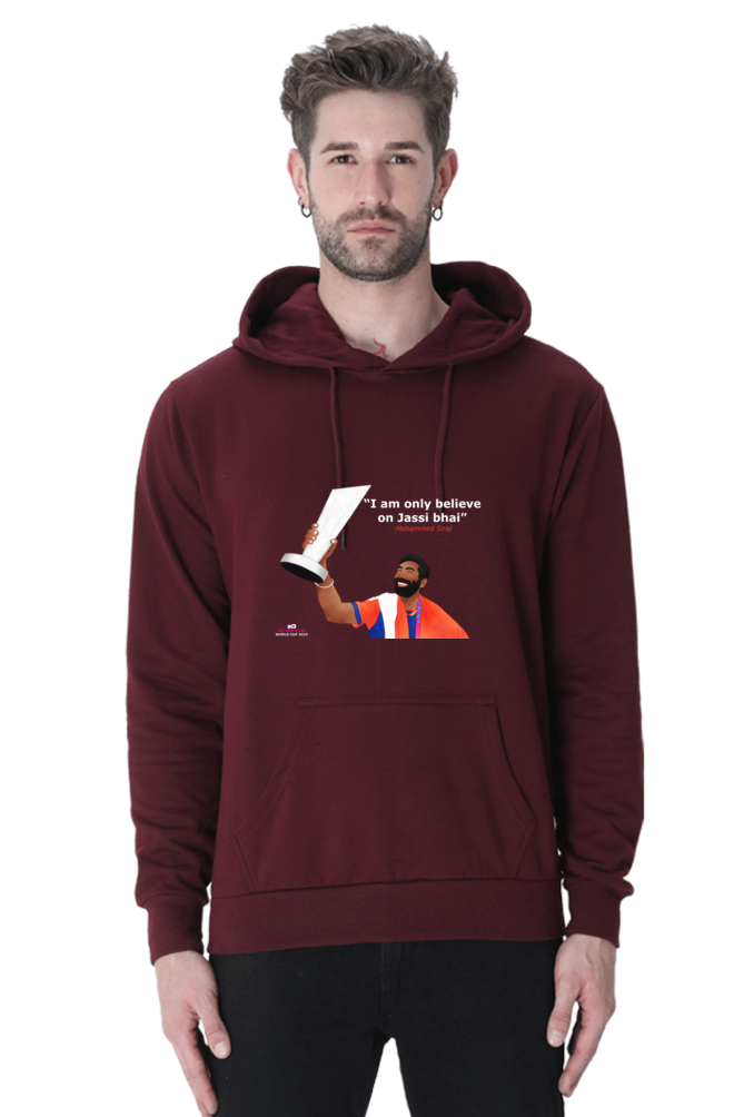 Bumrah - I only believe on Jassi bhai - T20 - Unisex Hoodie