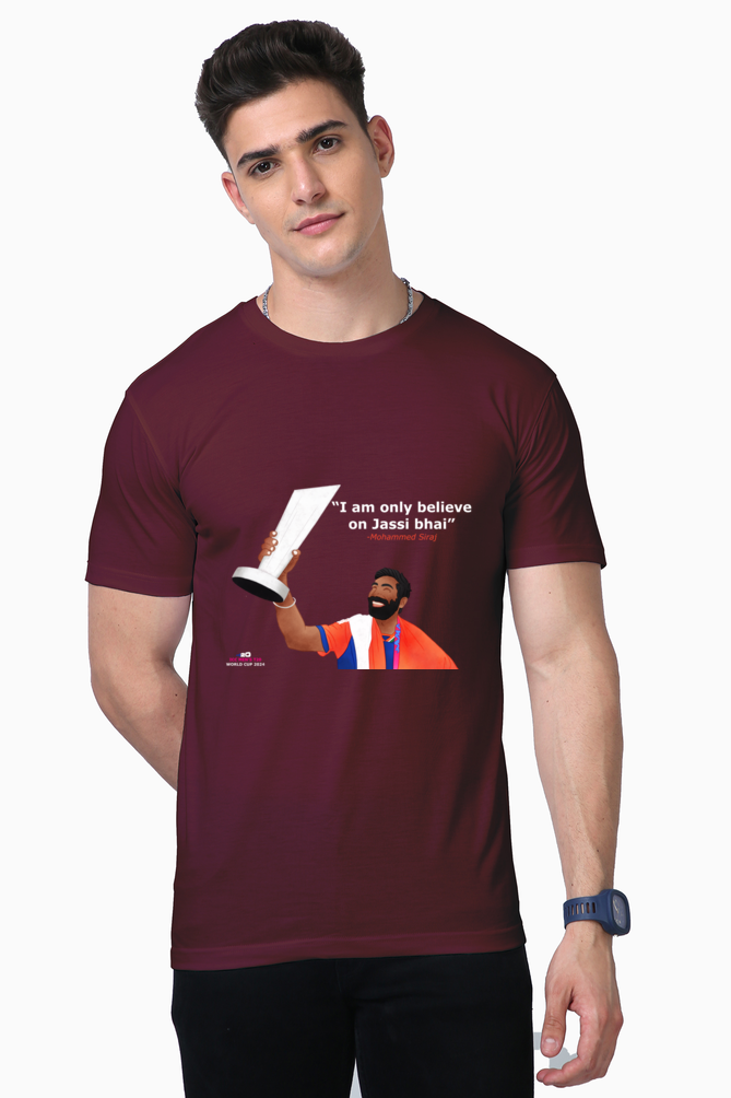 Bumrah - I only believe on Jassi bhai - T20 - Unisex Supima T