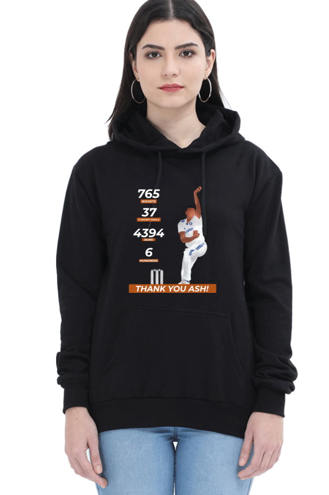 R Ashwin - Thank you Ash - Unisex Hoodie