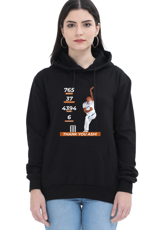 R Ashwin - Thank you Ash - Unisex Hoodie