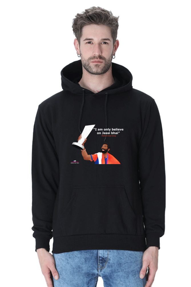 Bumrah - I only believe on Jassi bhai - T20 - Unisex Hoodie