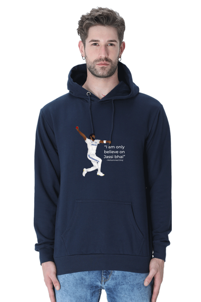 Bumrah - I only believe on Jassi bhai - Test - Unisex Hoodie