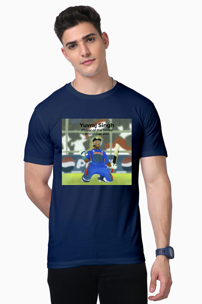 Yuvraj Singh - 2011 World Cup Win - Unisex Supima T