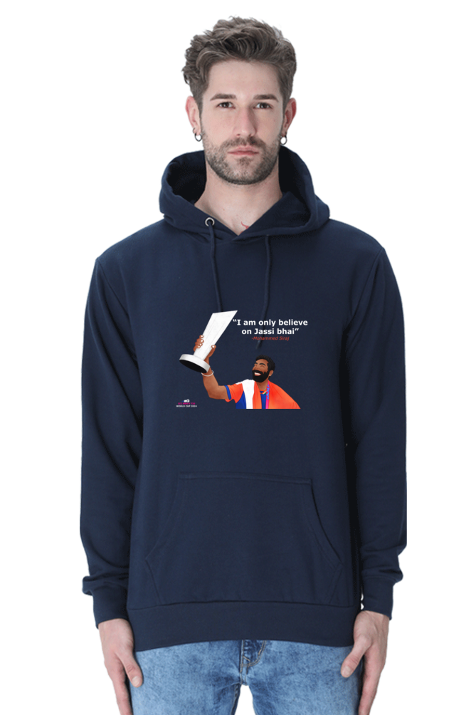 Bumrah - I only believe on Jassi bhai - T20 - Unisex Hoodie