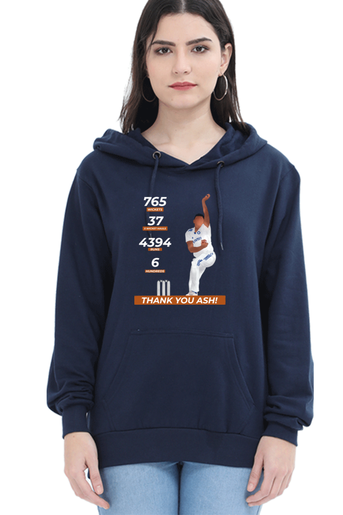 R Ashwin - Thank you Ash - Unisex Hoodie