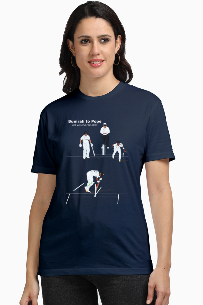 Jasprit Bumrah - Yorker to Pope - Unisex Supima T