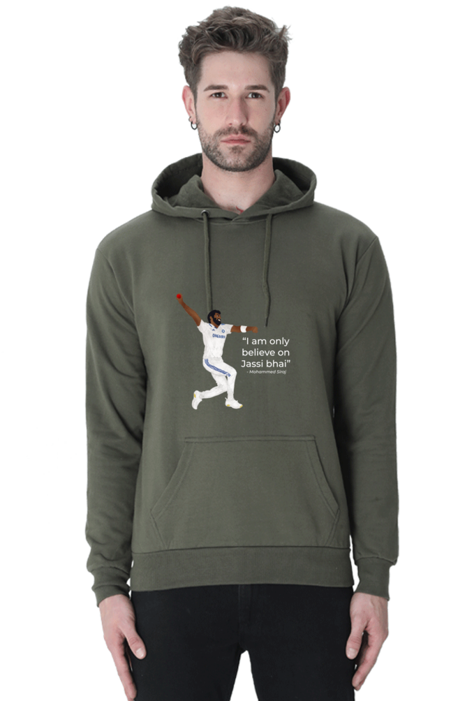 Bumrah - I only believe on Jassi bhai - Test - Unisex Hoodie