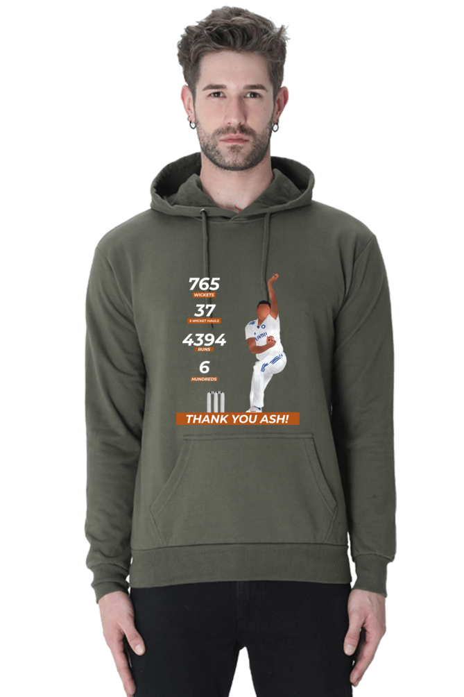 R Ashwin - Thank you Ash - Unisex Hoodie