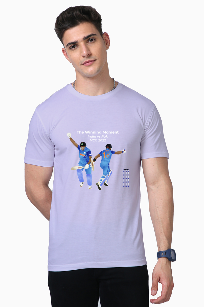 Ashwin & Kohli - The Winning Moment - India v Pak 2022 - Unisex Supima T