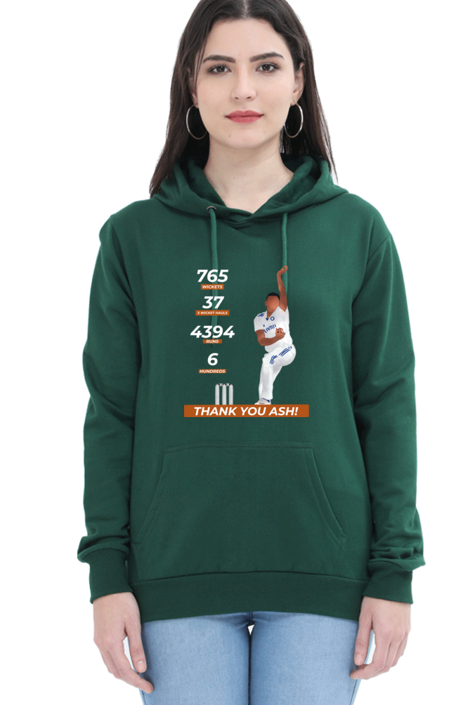 R Ashwin - Thank you Ash - Unisex Hoodie